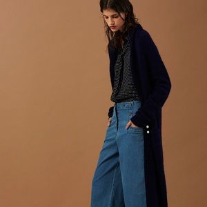 EUC Tibi Estrella star print silk bow blouse, XS